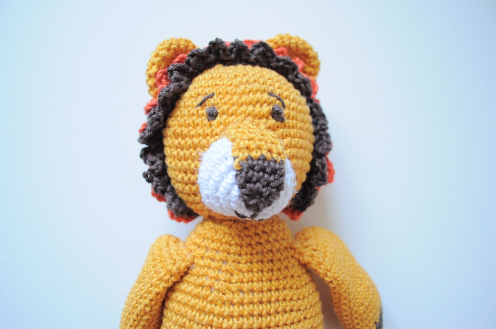 doudou Lion en crochet fait main