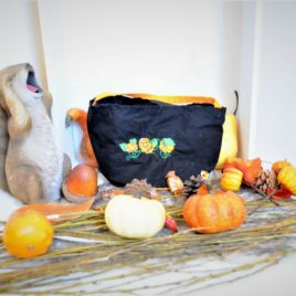 Sac Halloween bicolore noir et orange pour enfant