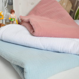 Couleur lange double gaze de coton