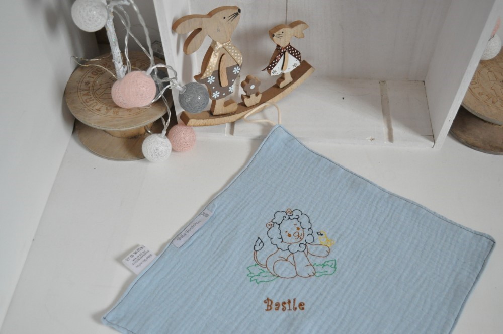 Doudou lange personnalisé - Gaze de Coton – Stitches