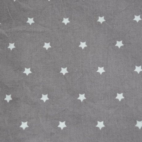 Tissu-gris-taupe-etoile-blanches