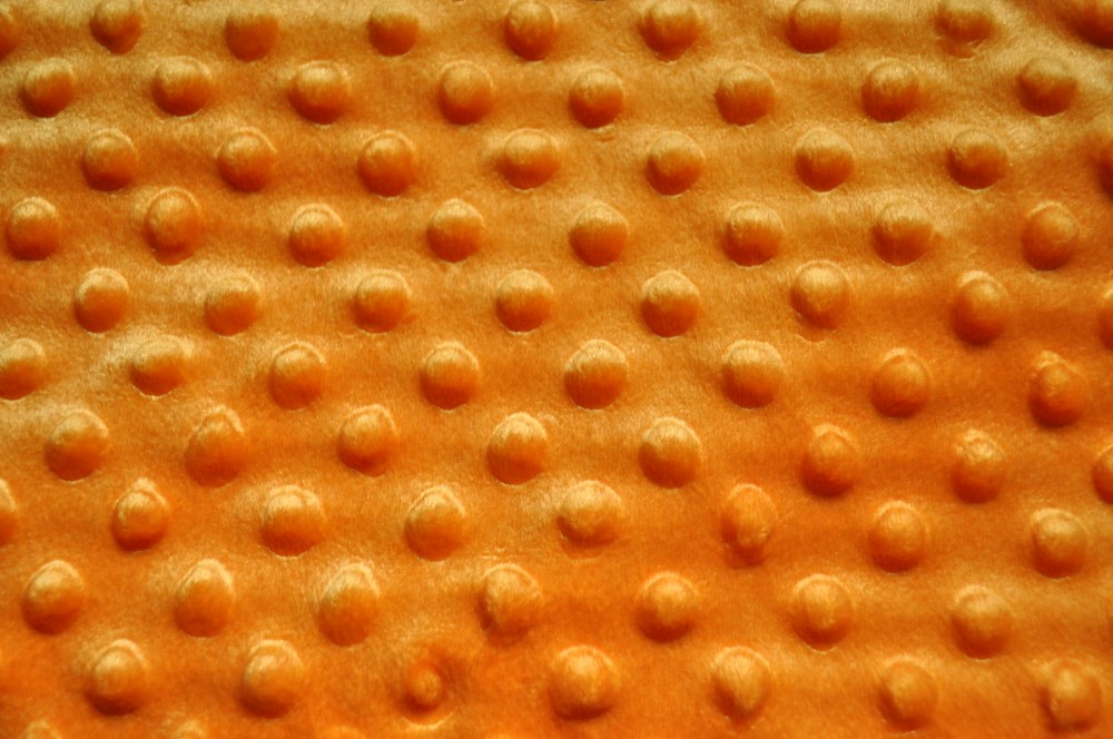 tissu minky orange