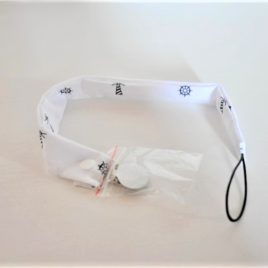 Attache-tétine en tissu oeko-tex pour Bébé et Enfant