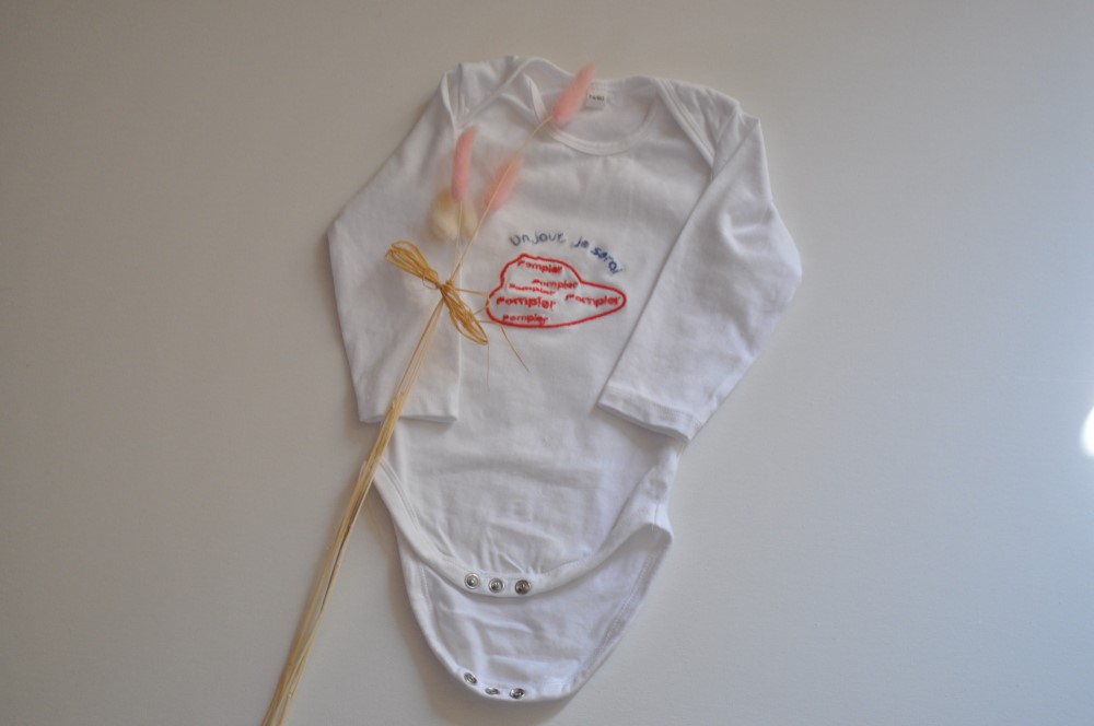 Body bio broderie de @bébé-boutchou