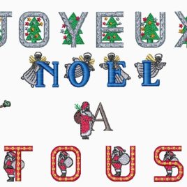 Tableau de broderie Noël. @Bébé-Boutchou
