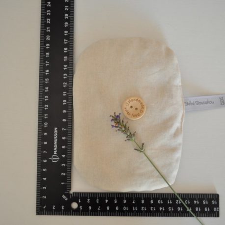 Tissu oeko-tex, graine d'orge perlé bio, fleurs séchées de lavande naturelle
