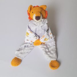Doudou lion fait-main. Fabrication unique -Bébé Boutchou