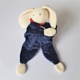 Doudou lapin fait-main. Fabrication unique -Bébé Boutchou
