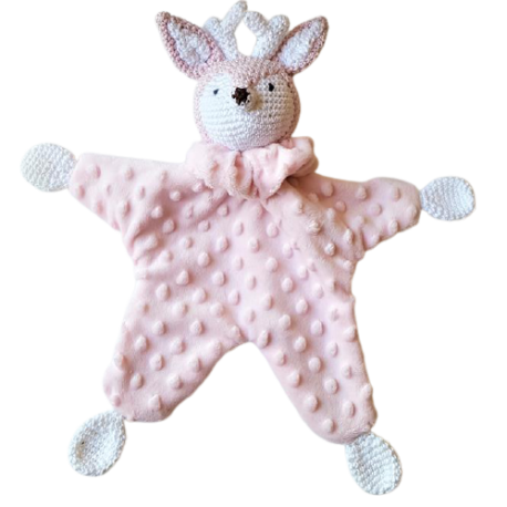 Doudou zanimo Fanette, création unique Bébé boutchou