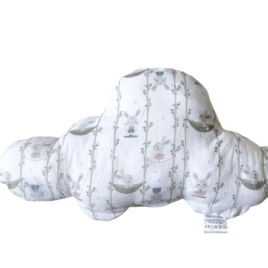Coussin nuage en tissu avec lapin -Bébé Boutchou