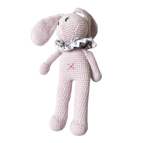 Doudou personnalisé Le Bohème. Cadeau de naissance original pour bébé  Etiquette Vert Pack cadeau Cube Broder Non