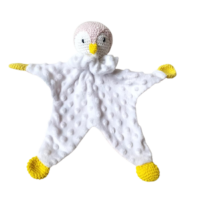 Doudou pingouin bi matière - Bébé Boutchou