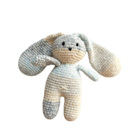 Mini lapinou amigurumi bleu dégradé- Bébé Boutchou