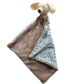 doudou chien bi-matière personnalisable -bébé boutchou