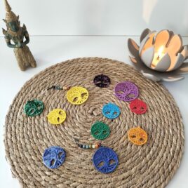 Chakra, arbre de vie, broderie